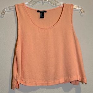 ❇️3/$30❇️ Forever 21 Peach Crop Tank Top Medium